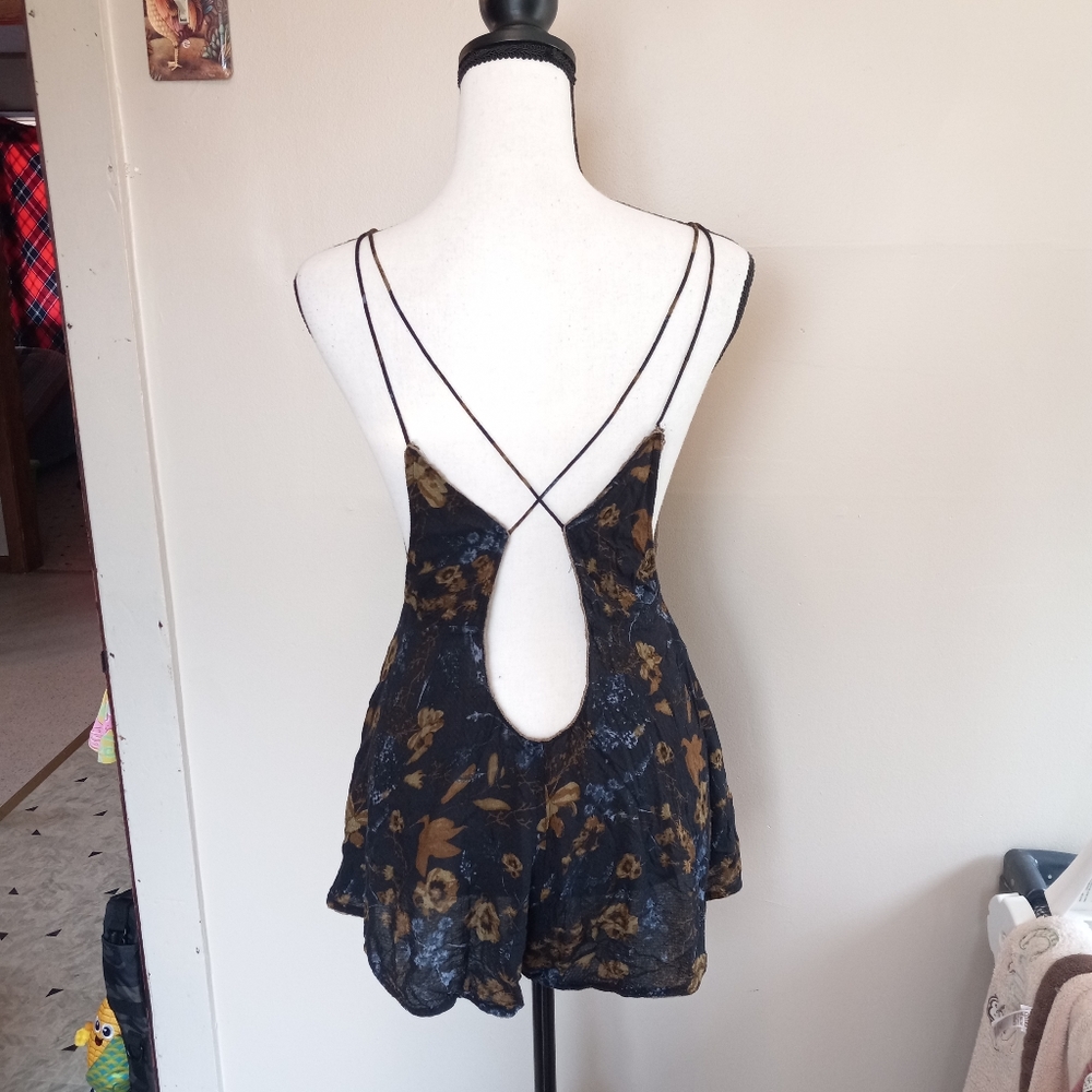 Free People Intimately Losin' It Romper Color Raven Womens Size Small - Picture 6 of 12